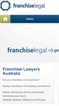 Mobile Screenshot of franchiselegal.com.au